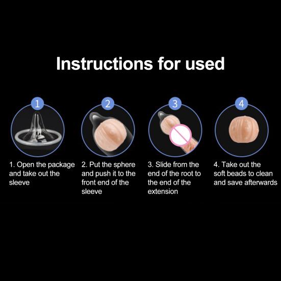 Yousheng Sex Toy Plump Lightweight TPE Men Vibrator Beads Condom Adult Product