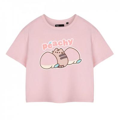Womens/Ladies Peachy Short-Sleeved Crop T-Shirt