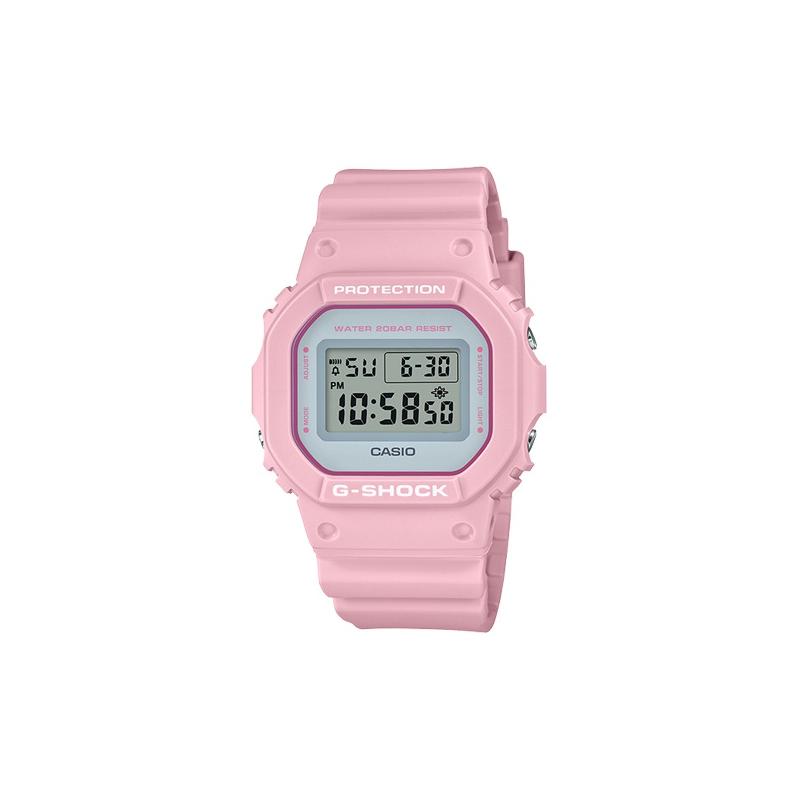 

Casio G-SHOCK series waterproof movement quartz movement resin strap Japanese and Korean watch women s watch gray dial DW-5600SC-4PR серый