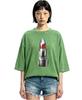 REBRENNER Dtf Lipstick Pigment Short Sleeve T-Shirt Blue