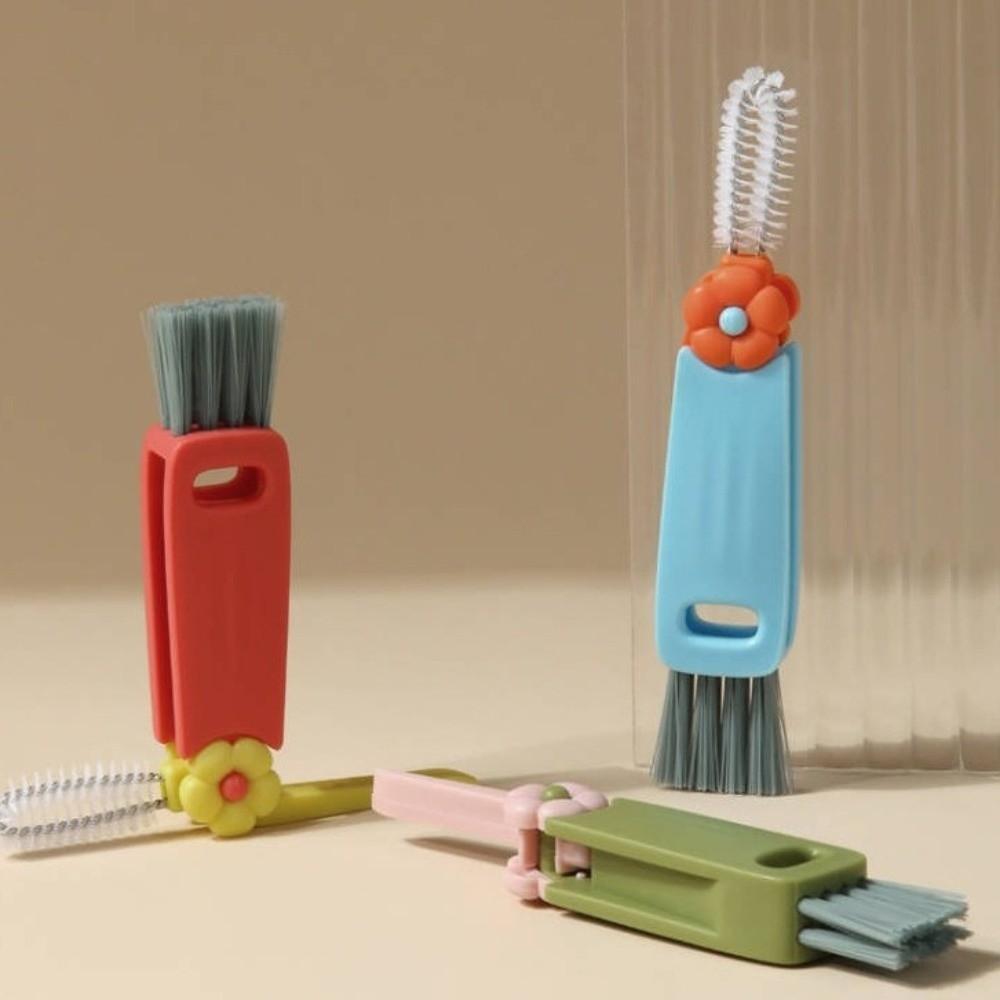 Silicone Gap Cleaning Brush Mini Cup Lid Cleaning Brush Efficient Bottle Cleaning Brush  Kitchen