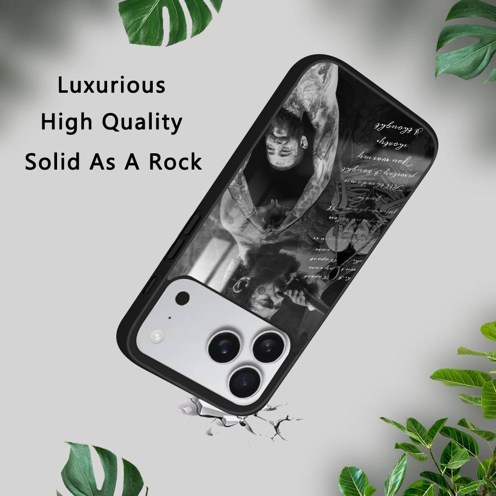 P-Post M-Malone Singer Phone Case For IPhone 17 16 15 14 13 12 11 Pro Max Plus Mini Plus Hard Mirror Surface Protect Funda