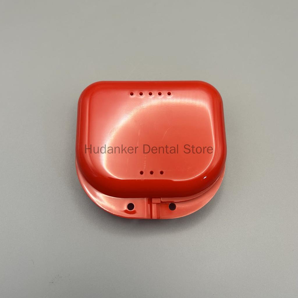 50 Pieces Denture Storage Box Partial Denture Case Orthodontic Prosthesis Teeth Container Boxes Dental Retainer