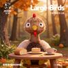 28cm Cartoon Cute Turkey Plush Toy Pillow Easter Turkey Chicken Stuffed Animal Home Decoration Gift For Children