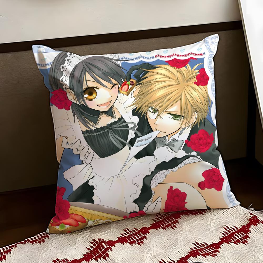 MMaid Sama Anime Cushion Cover Reversible Soft Durable Pillow Cover Home  Car MultiScene Use for Daily Comfort