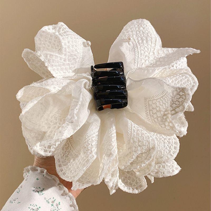 1PC New Korean Lace Lace Grab Clip Korean Lazy Fashion Versatile Ponytail Clip Back Head Hairpin Headdress Clip