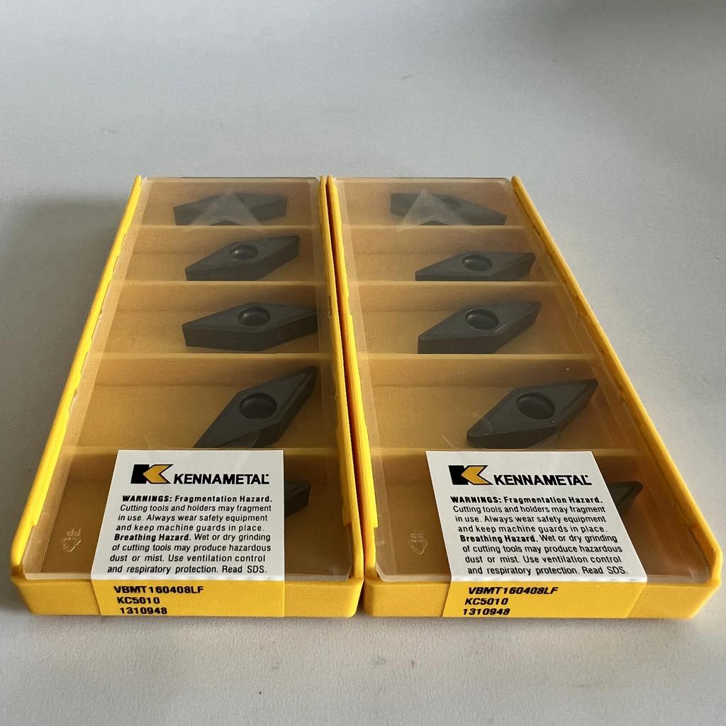 Original / VBMT160408LF KC5010  /  Industrial indexable Carbide Inserts 10 Pcs