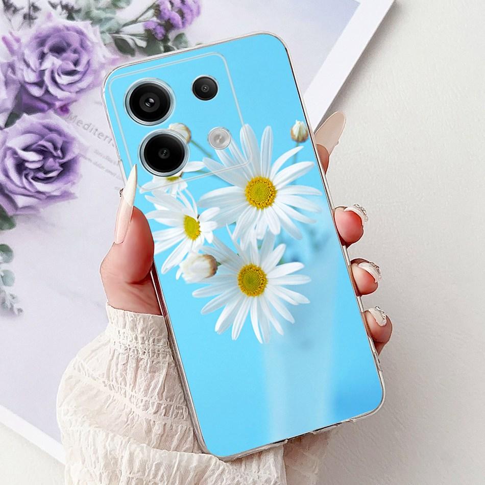 For Xiaomi Poco X6 Pro PocoX6 Elegant Floral Butterfly Phone Case For Poco X 6 X6Pro Soft Silicone TPU Cases
