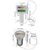 Water Quality Tester PH CL2 Tester Portable PH and Chlorine Level Meter Double Scale Test Monitor for Pool Spa Aquarium