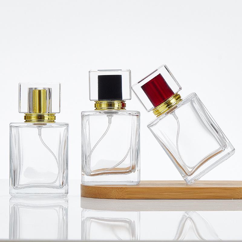 Clear Glass Spray Perfume Bottles, 30ml & 50ml, Refillable Travel Size