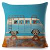 Colorful Cartoon Driving Dog Cushion Cover Decor Lovely Pet Animal Pillowcase Polyester Pillow Case for Sofa Home Car xcm