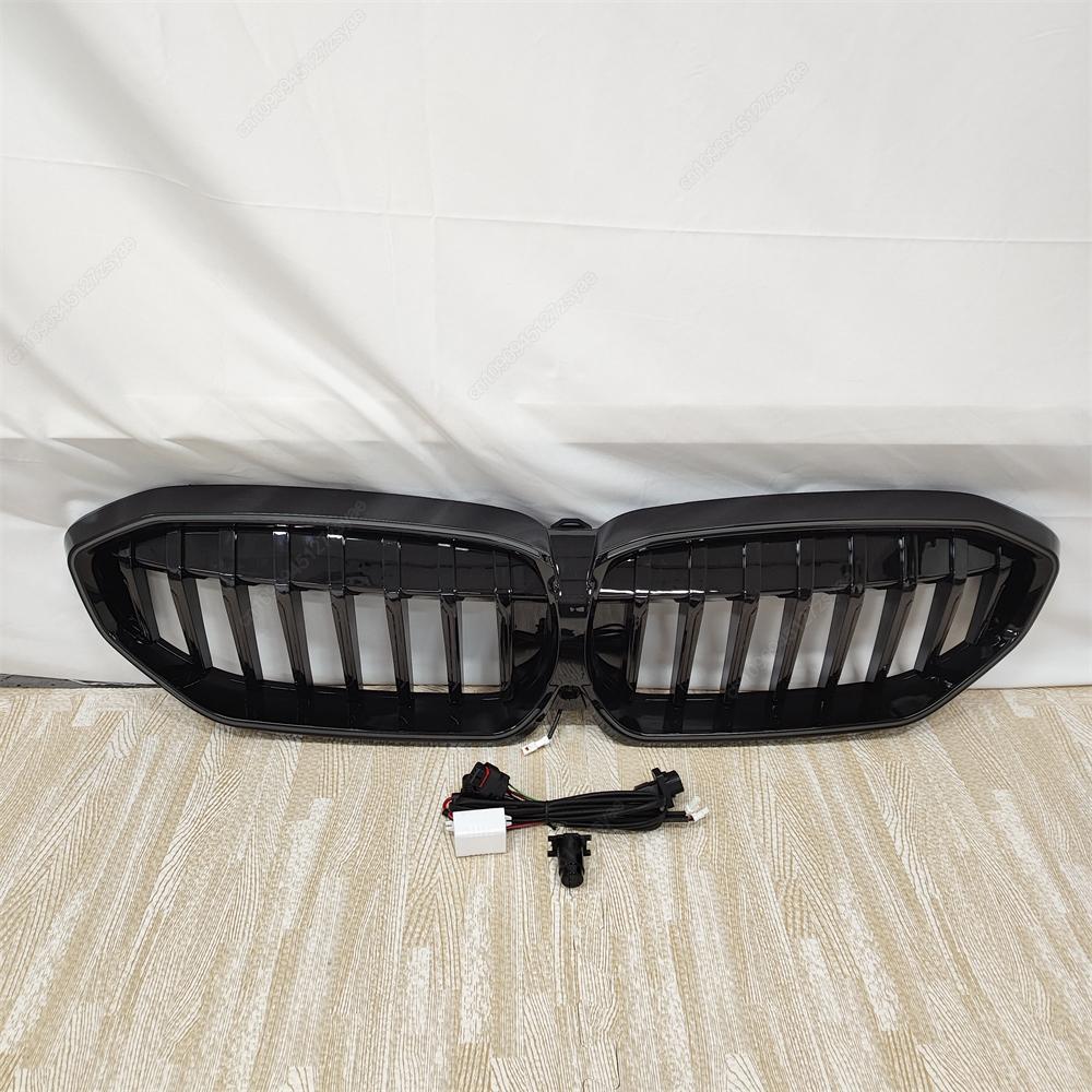 Front Kidney Grill Racing Grille With LED Light For BMW 3 Series G20 G21 318i 320i 330i M340i 330d Pre-LCI 2019-2025 Bodykit