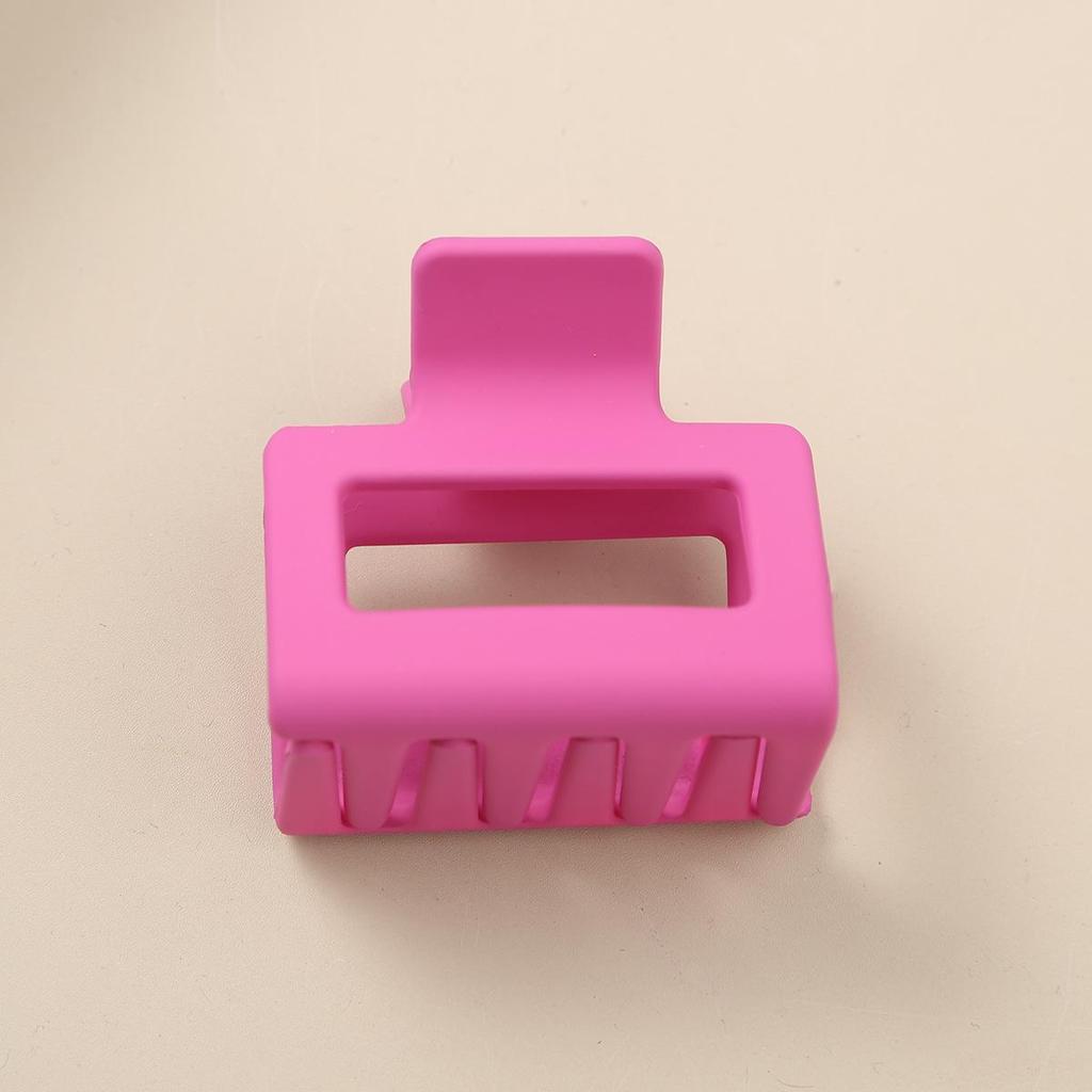8.5CM x 10.5CM Rectangular Matte PS Hair Clip - Simple Shark Hair Accessory