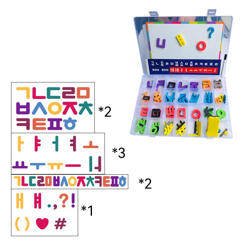 English Alphabet Magnet Tiles: Uppercase & Lowercase Letter Stickers for Kids' Education