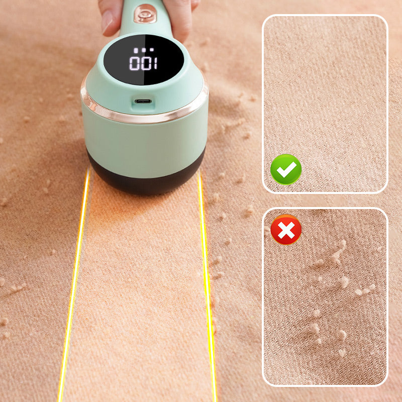 3-speed adjustment Portable Lint Remover Hair Ball Trimmer Fuzz Pellets Clothes Sweater Fabric Shaver with LED Digital