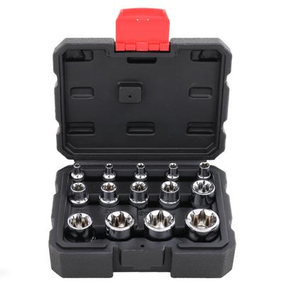 14Pcs E Type Torx Star Female Bit Socket Set Wrench Sockets E4-E24 Repair Tools