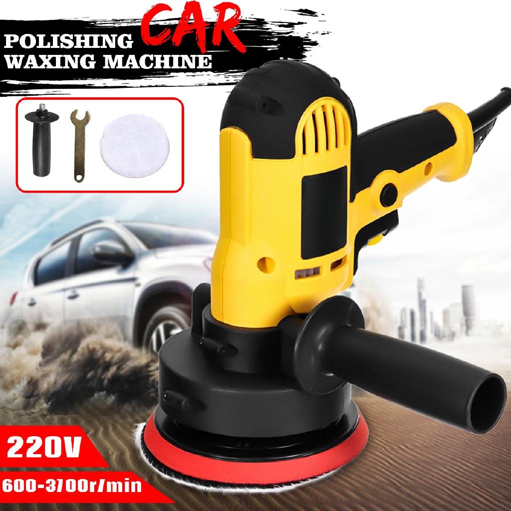 220V Car Waxing Angle Grinder Polishing Machine For Polishing Metal Furniture Adjustable-speed 125mm Pad 700W