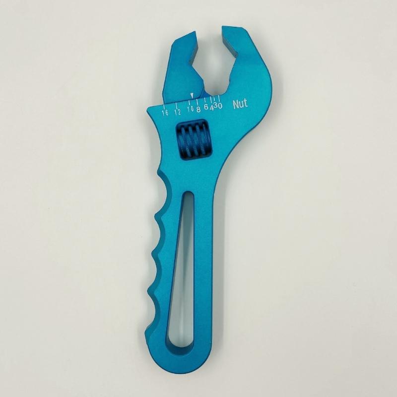 Portable AN Hose Fitting Adjustable Wrench Spanner Lightweight Aluminum Alloy 3AN-16AN Manual Repair Tool Red/Blue/Black