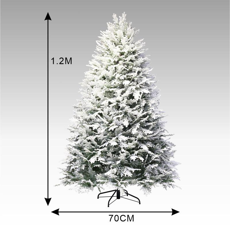 Christmas Automatic Encryption Flocking Snowfall Tree - Pure PE Commercial Decoration