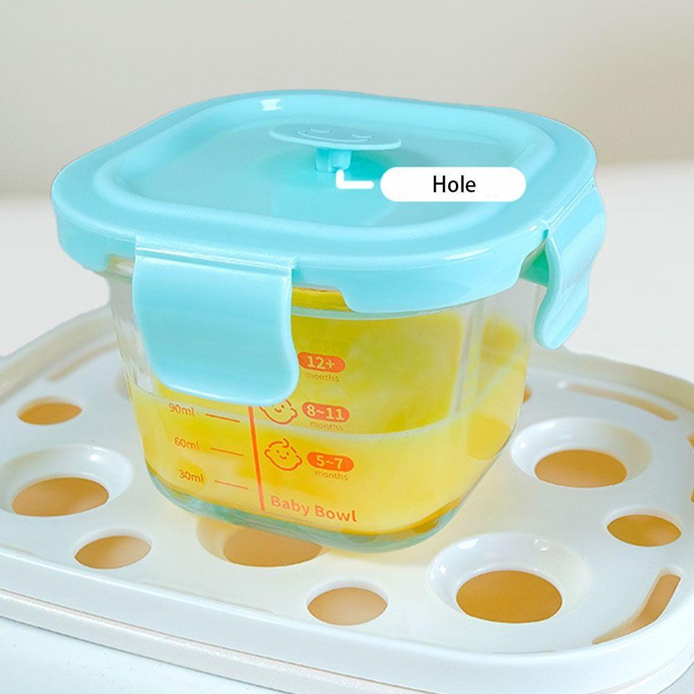 Glass Food Storage Box Frozen Baby Food Storage Jar Fashion Baby Food Glass Cup  Little Ones