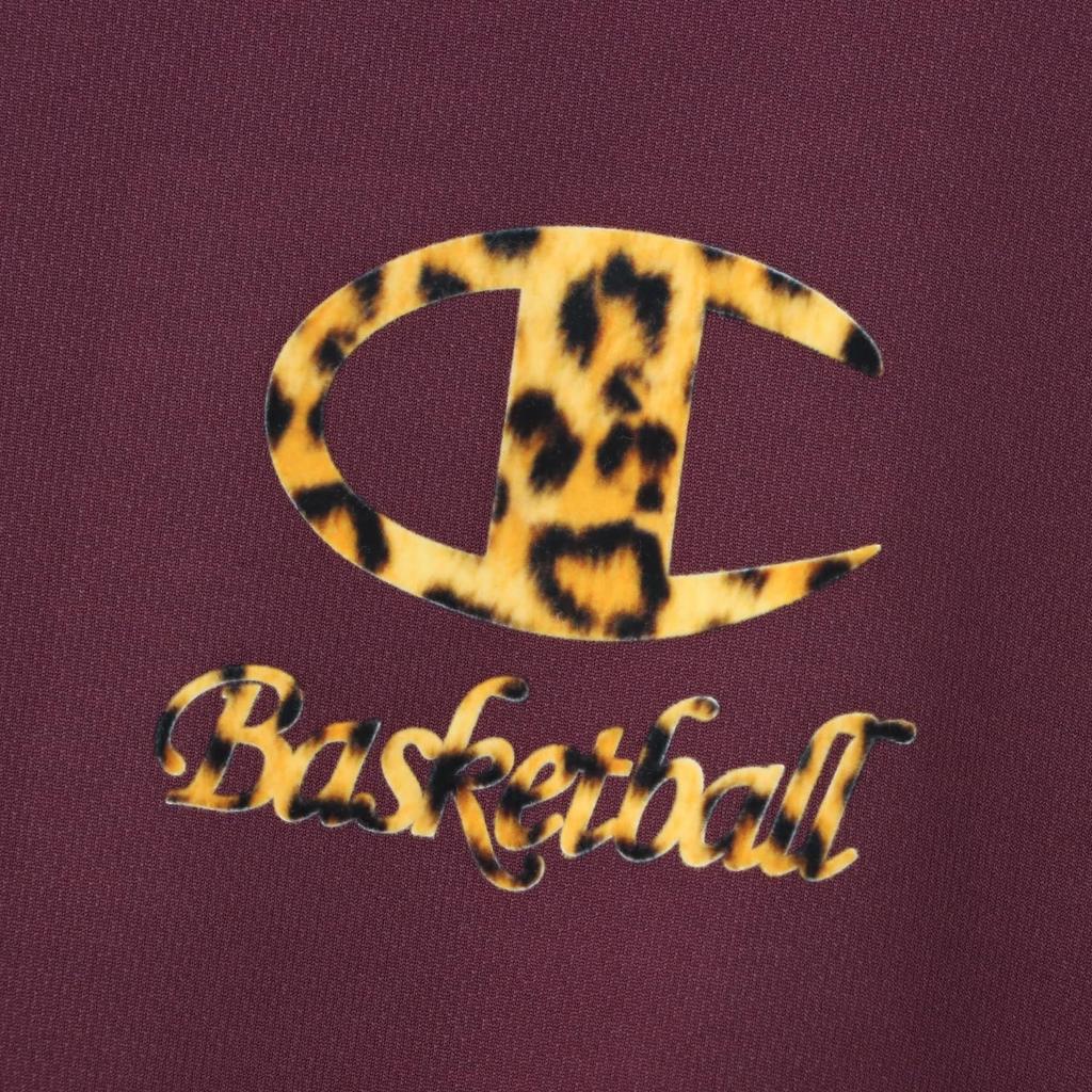 Short Round Odor Quick One Point Short Sleeve Maroon [Champion] T-Shirt, Sleeve, Neck, Antibacterial, Resistant, Drying, Logo, Women's T-Shirt,