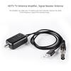 HDTV-Verstärker Rauscharm Indoor HD Digital-TV-Antennenverstärker Einfache Installation 25dB Hoher Gewinn Adapter mit USB-Stromversorgung