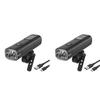 Watertight Bicycles Head Light Cycling Front Lamp Rechargeable Front Light Handlebars Flashlight LED Bicycles Head Lamp