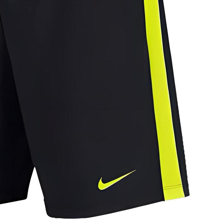 New Nike Sports Shorts Men's Black Neon Yellow 832900-018