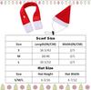 Christmas Hat Scarf Cute Small Dogs Cat Beanie Hat Pet Puppy Adjustable Santaa Hat Xmas Costume Outfit Set for Party Photo Props