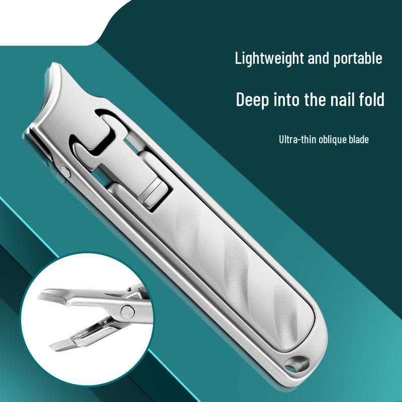 

Slim Stainless Steel Large-Opening Folding Nail Clippers