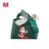 1PC Xmas Party Decor Hand Gift Bag Christmas Candy Boxes Santa Claus Print PU Leather Candy Box