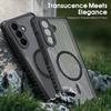 Grille Pattern Magnetic Phone Case For Samsung S26 Ultra S25 FE S24 S23 Plus S22 A34 A54 A15 A35 A55 A16 A26 A36 A56 A17 A37 A57 5G Shockproof Cover