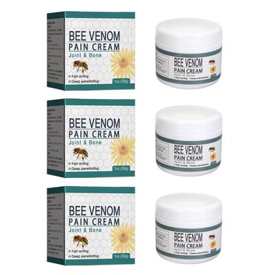3 buc Cremă Articulară cu Venin de Albină Reparatoare Reduce Durerea 1.1 Oz Cremă Osoasă cu Venin de Albină pentru Mână Picior