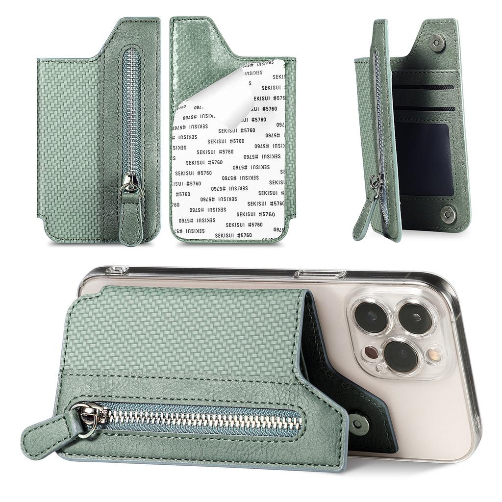 Phone Card Slot Holder Phone Holder Wallet Case Multifunctional Adhesive for Cell Phone IPhone Samsung Huawei Xiaomi Oppo Vivo