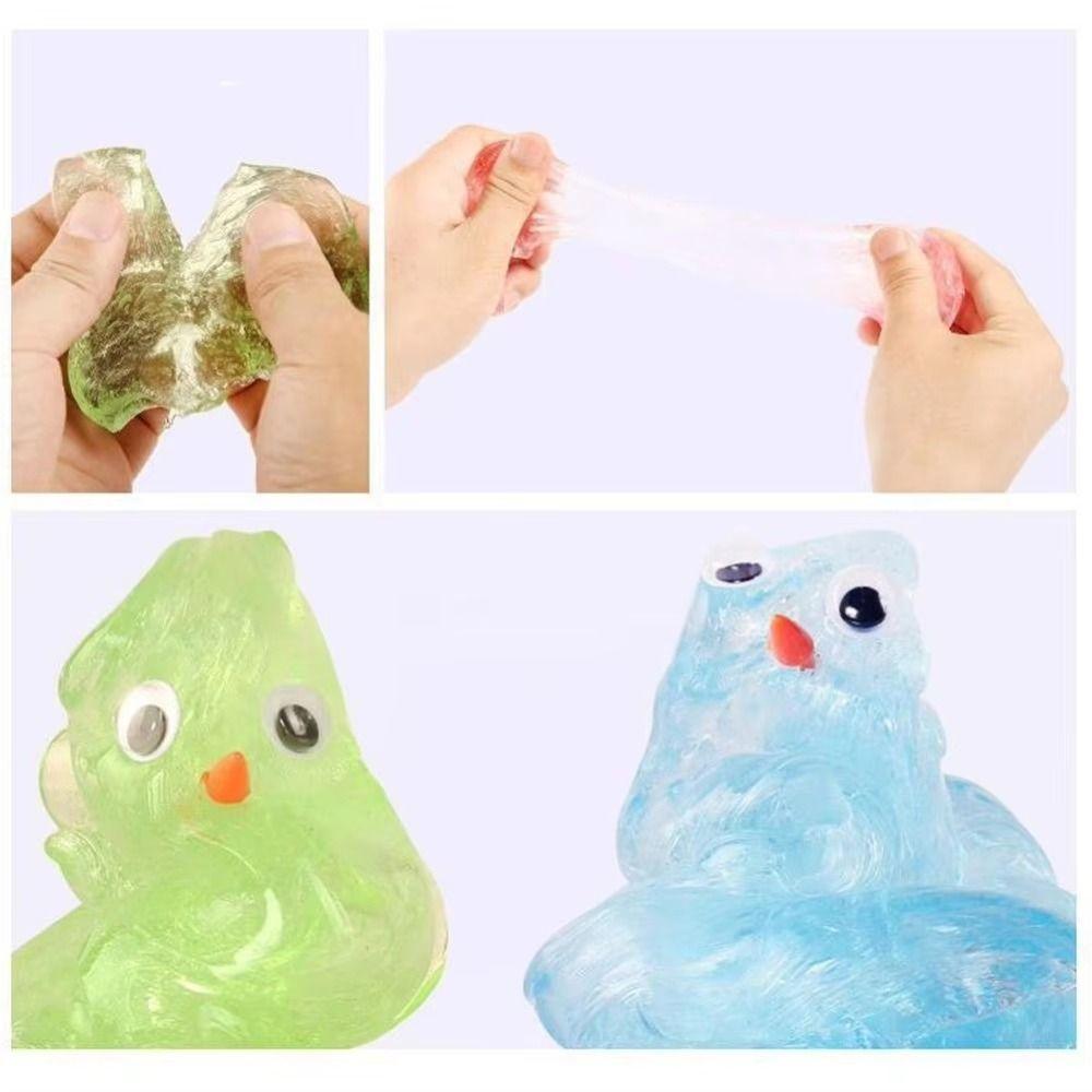 Crystal Clear Liquid Crystal Slime Colorful Crystal Bouncy Slime Toy  Children Gifts