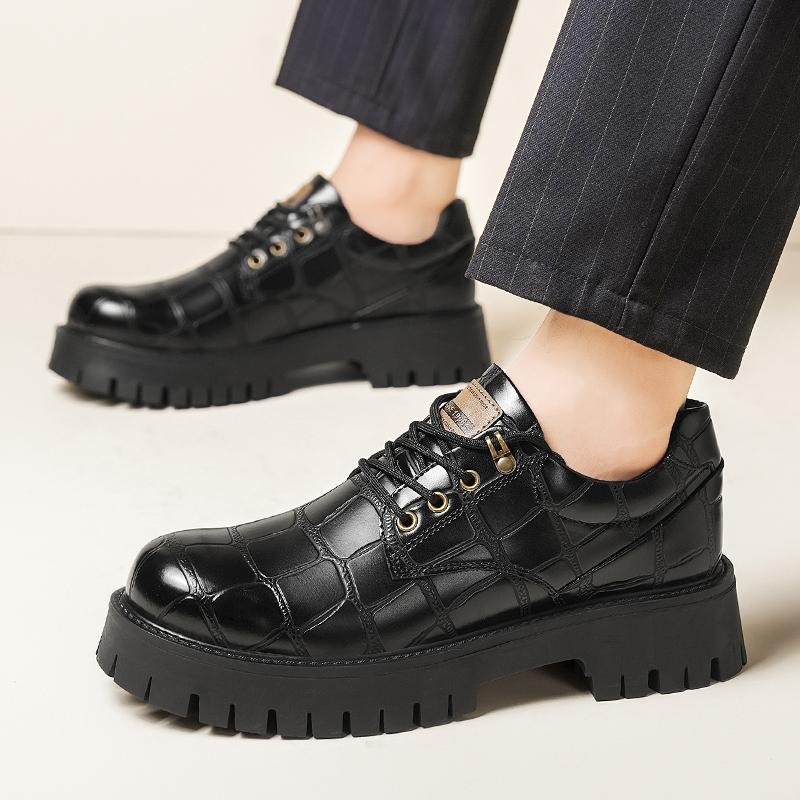 Fashion Oxford Business Office Men's Loafers Leather Shoes Breathable Slip-On Solid Formal Casual Shoes Handmade Designer Men Shoes Moca