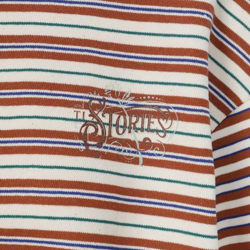 Thursday Island Stripe Crop Sweatshirt T262mst906w