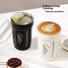 MAXCOOK Insulated Mug Coffee Cup Thermos 304 Stainless Steel Water Bottle Outdoor Portable Cold Cup with Lid 450ml White