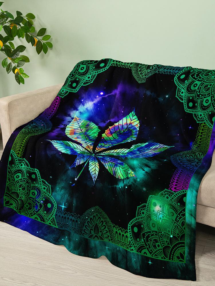 Flannel Blanket Animal Landscape Texture Blanket Crystal Fleece Blanket Spring And Autumn