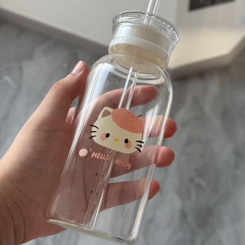 Cute Animal Heat-Resistant Glass Water Bottle