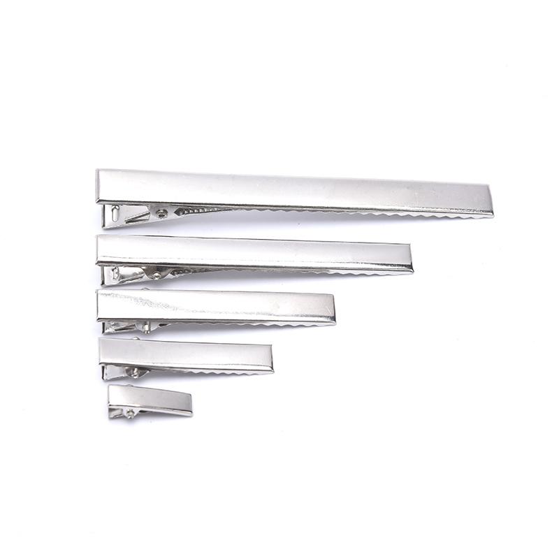 50Pc Silver Tone Metal Alligator Clip Crocodile Clamps Spring Clip Duckbill Clip