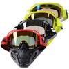 Gogle Motocrossowe Okulary Motocyklowe MTB MX ATV Silikonowe Antypoślizgowe Wysokiej Jakości Wiatroszczelne Okulary Rowerowe Wyścigowe Z Maską