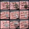 Herren Schlüsselanhänger DIY Metallhalter Kette Vintage Eulen Anhänger Kreativer Party Schmuck Zubehör Geschenk