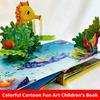 Livres 3D Intéressants pour les Amis des Animaux, Livres 3D à Tourner les Pages pour Enfants Puzzle Éclaircissement Lecture du Soir Thème Animalier pour Enfants
