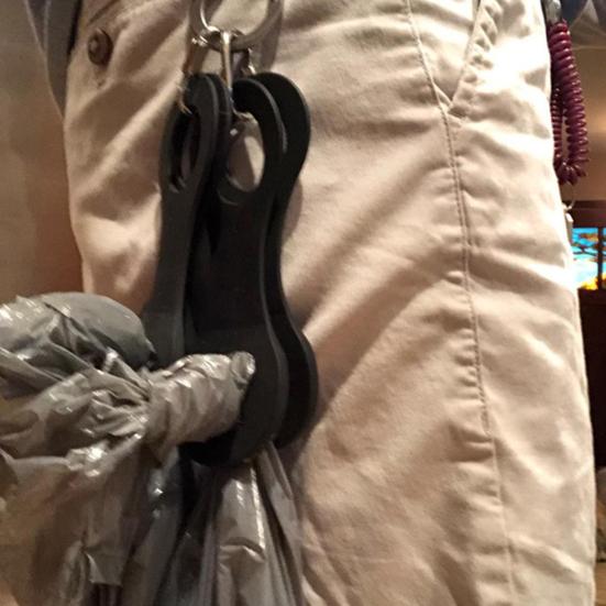 Garbage Bag Clip Easy To Use Portable Soft Anti-Skid Fine Workmanship Hold Silicone Pet Waste Bag Clip Pet Supplies