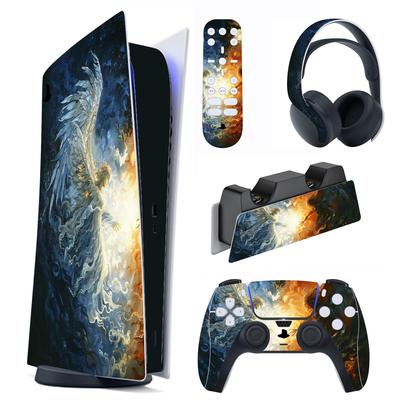 Sticker Sticker for PlayVital Ps5 Console Sticker Vinyl Sticker for Ps5 Controller Charging Station Headset Remote Control (digital Version), & & &
