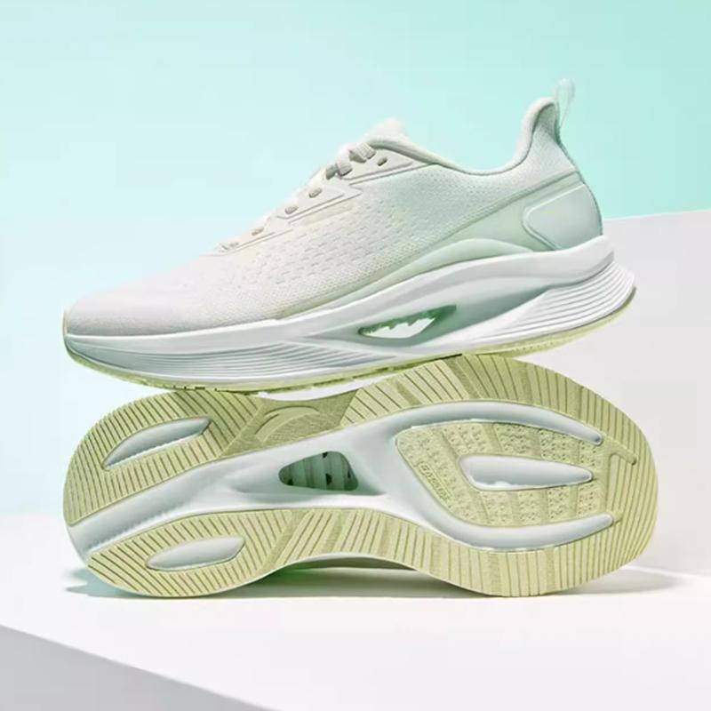 Anta Hydrogen Running Cool Comfortable Versatile Non-Slip Durable Low-Top Casual Running Shoes Women sneaker Green White 122525542-5