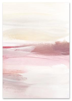 Pôster abstrato rosa pó
