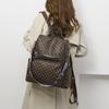 Damen-Reiserucksack, weicher Leder-Druck-Rucksack