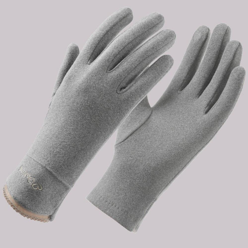 

Dralon Touch Screen Gloves Warm Skiing Gloves New Full Finger Gloves Women сірий